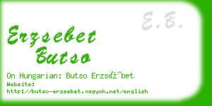 erzsebet butso business card